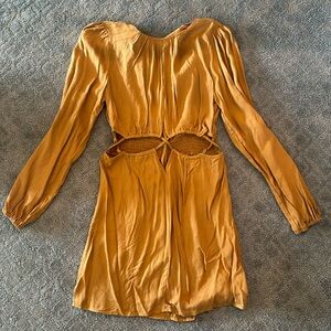 NWT Camel Colored Cut Out Dress